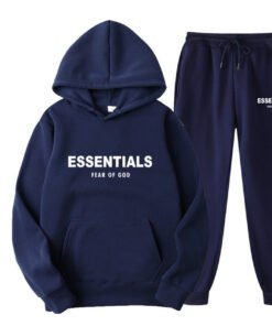 Fear of God Essentials Blue TrackSuit Hoodie