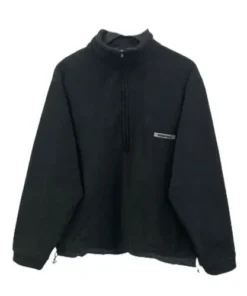Essentials Half Zip Black Sweatshirt