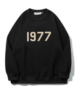 Essentials Fear Of God Crewneck 1977 Black Sweatshirt