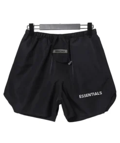 Essentials Summer Men Black Shorts