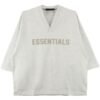 Essentials logo embossed cotton T shirt