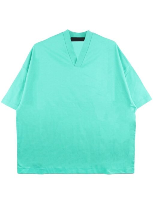 Essentials logo flocked cotton shirt